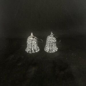 Elegant Glass Christmas Bell Earrings